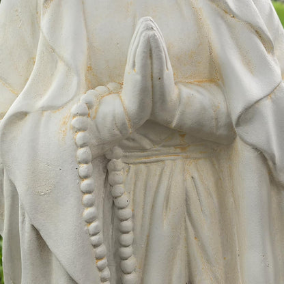 Virgin Mary Outdoor Statue - Religious Garden Statue, Blessed Mother, Virgen De Guadalupe, Large Outdoor Garden, Ivory