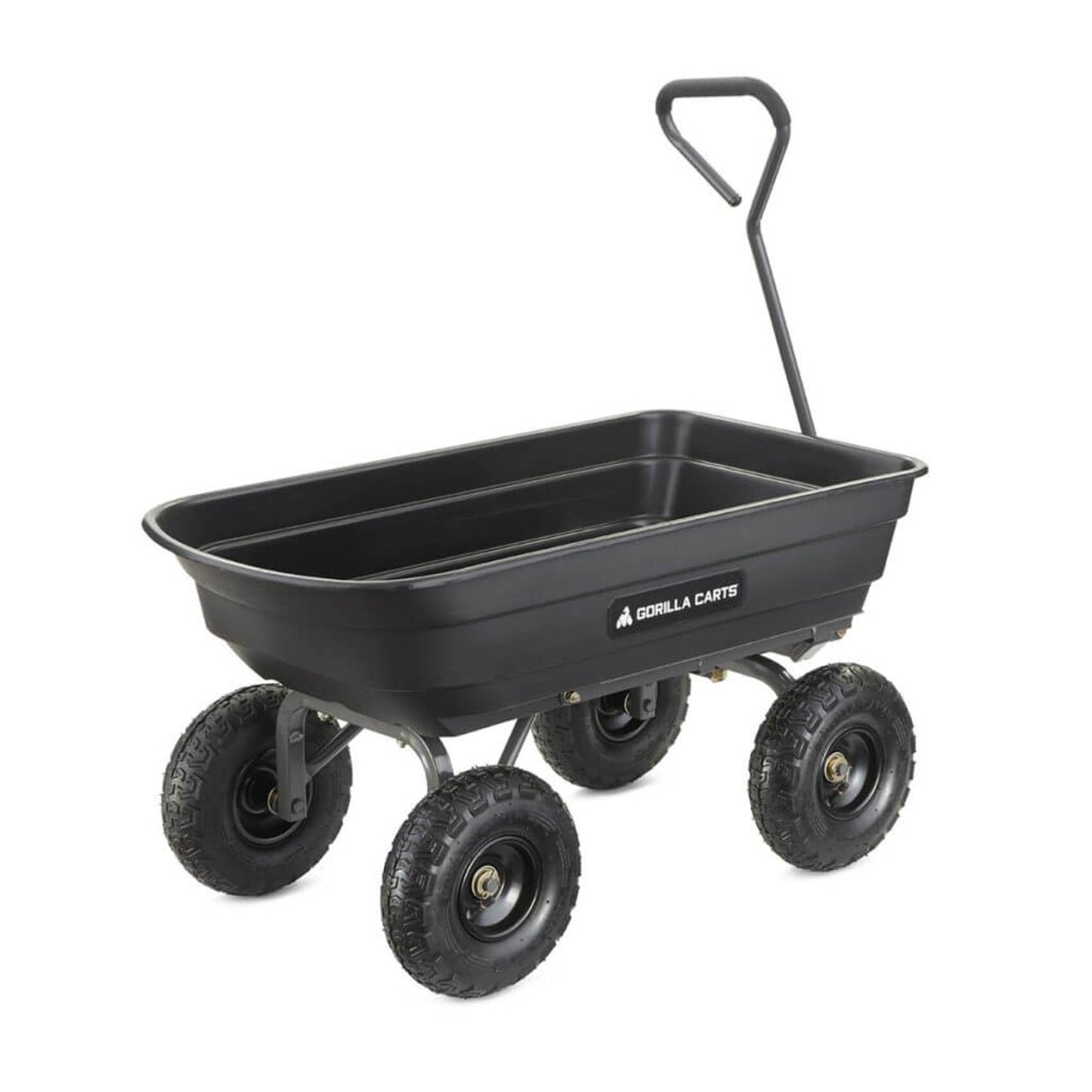 Gorilla Carts Heavy-Duty Poly Garden Dump Cart, 4 Cu Ft, 600 lb Capacity