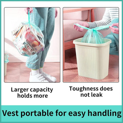 Trash Bags, 5 Rolls/100 Counts Small Garbage Bags for Office, Kitchen,Bedroom Waste Bin,Colorful Portable Strong Rubbish Bags,Wastebasket Bags…