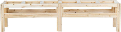 Greenes Fence Six Bucket Elevated Cedar Wood Garden Frame, 84 in. x 16 in. x 20 in. - Made in USA with North American Cedar