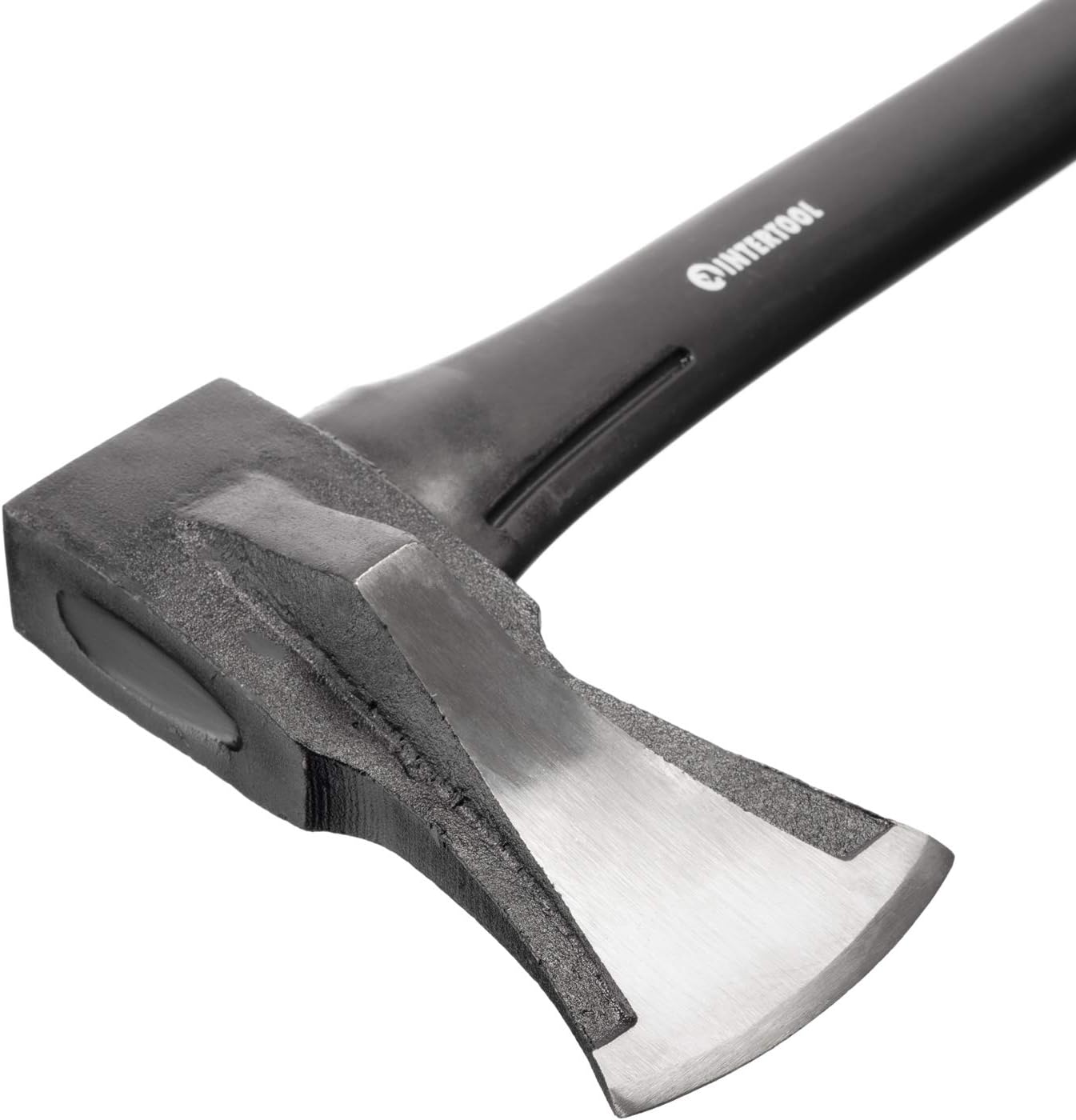 INTERTOOL 36-Inch Wood Splitting Maul | Heavy Duty Axe for Firewood Logs | Shock Absorbing Fiberglass Handle & Sheath | HT-0275