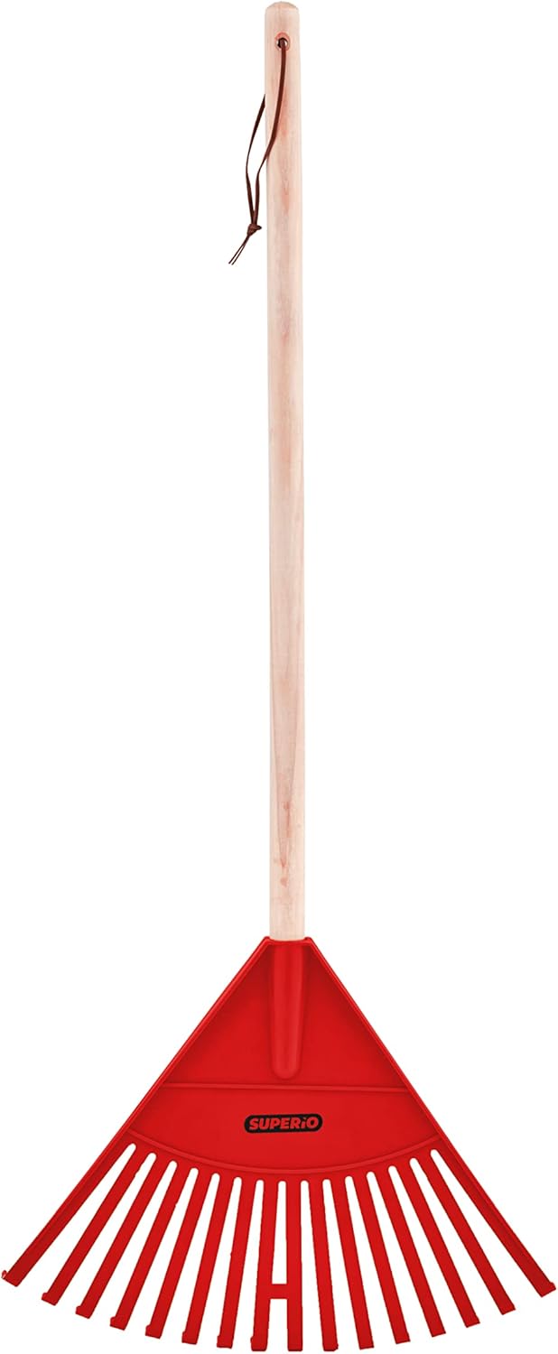 Superio Red Kid Rake - Fun and Functional Gardening Tool for Children, 3-Pack