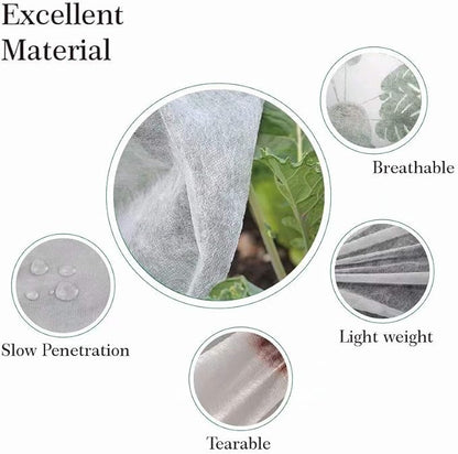 Agfabric Plant Covers Freeze Protection Row Covers 1.5oz 16'x25' Frost Cover for Freeze Protection,Frost Cloth for Plants,White