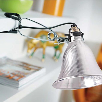 Simple Deluxe Clamp Lamp Light 60 Watt with 5.5 Inch Aluminum Reflector (no Bulb Included), 6 Feet Cord, 2 Pack, Black