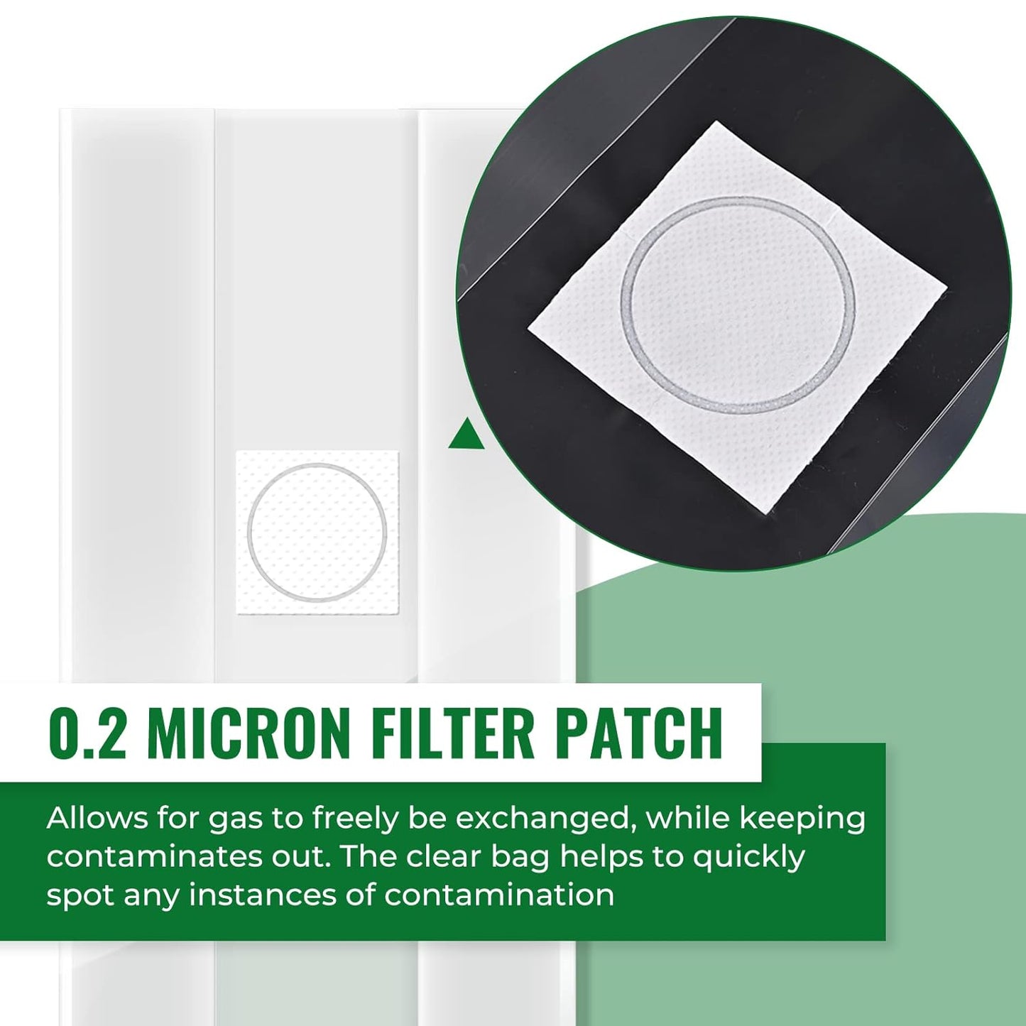 100 Packs 6 Mil Mushroom Grow Bags, Thick Spawn Bags 5" X 8" X 20" with 0.2 Micron Filter Breathable Autoclavable Durable Tear-Resistant