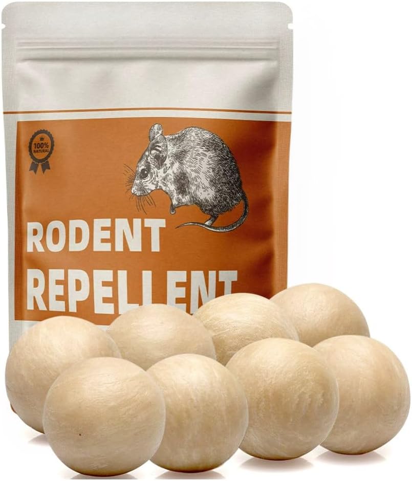Rodent and Mice Repellent, Mouse Repellent Indoor, Peppermint Oil to Repel Mice and Rats, Mice Repellent, Rat Repellant, Keep Mice Out Nesting-8P
