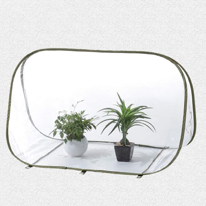 Greenhouses for Outdoors, Portable Greenhouse Kit with Side Windows, PE Cover, Backyard Garden Indoor Outside, Foldable, No Assembly Required (Transparent, 35.43“ * 20.47“ * 24.41”)