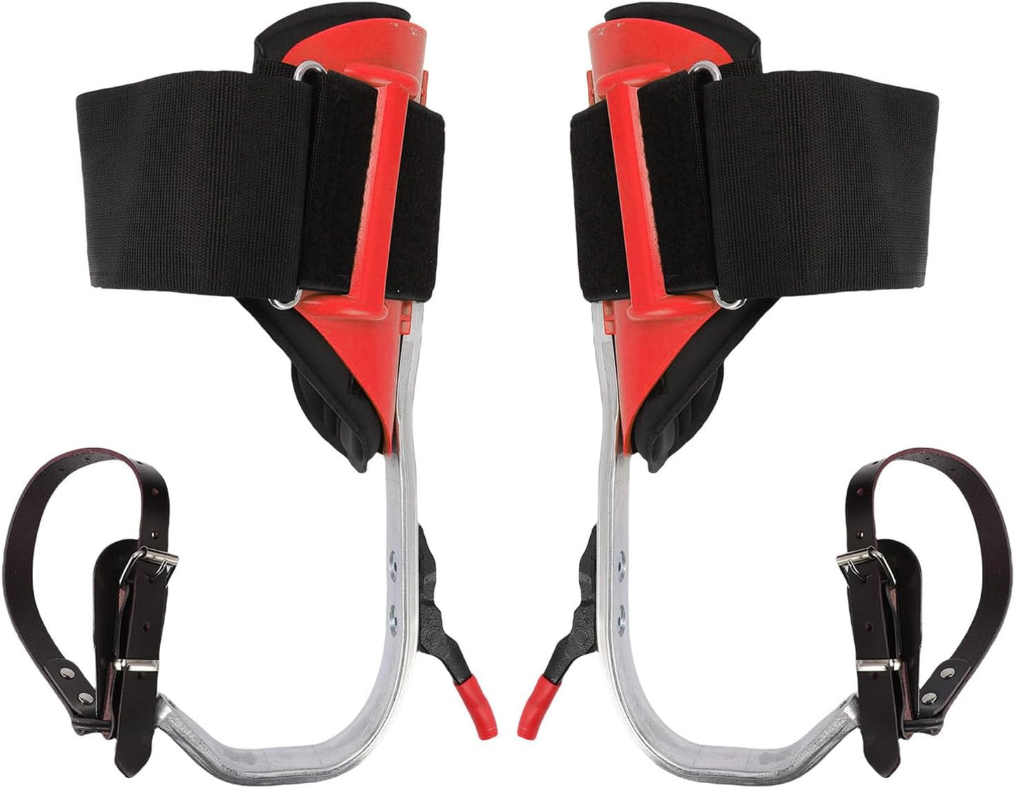Tree Climbing Spikes Kit Aluminum Alloy Adjustable Tree Climbing Equipment with Anti Slip Pedal for Gardening Fruit Picking