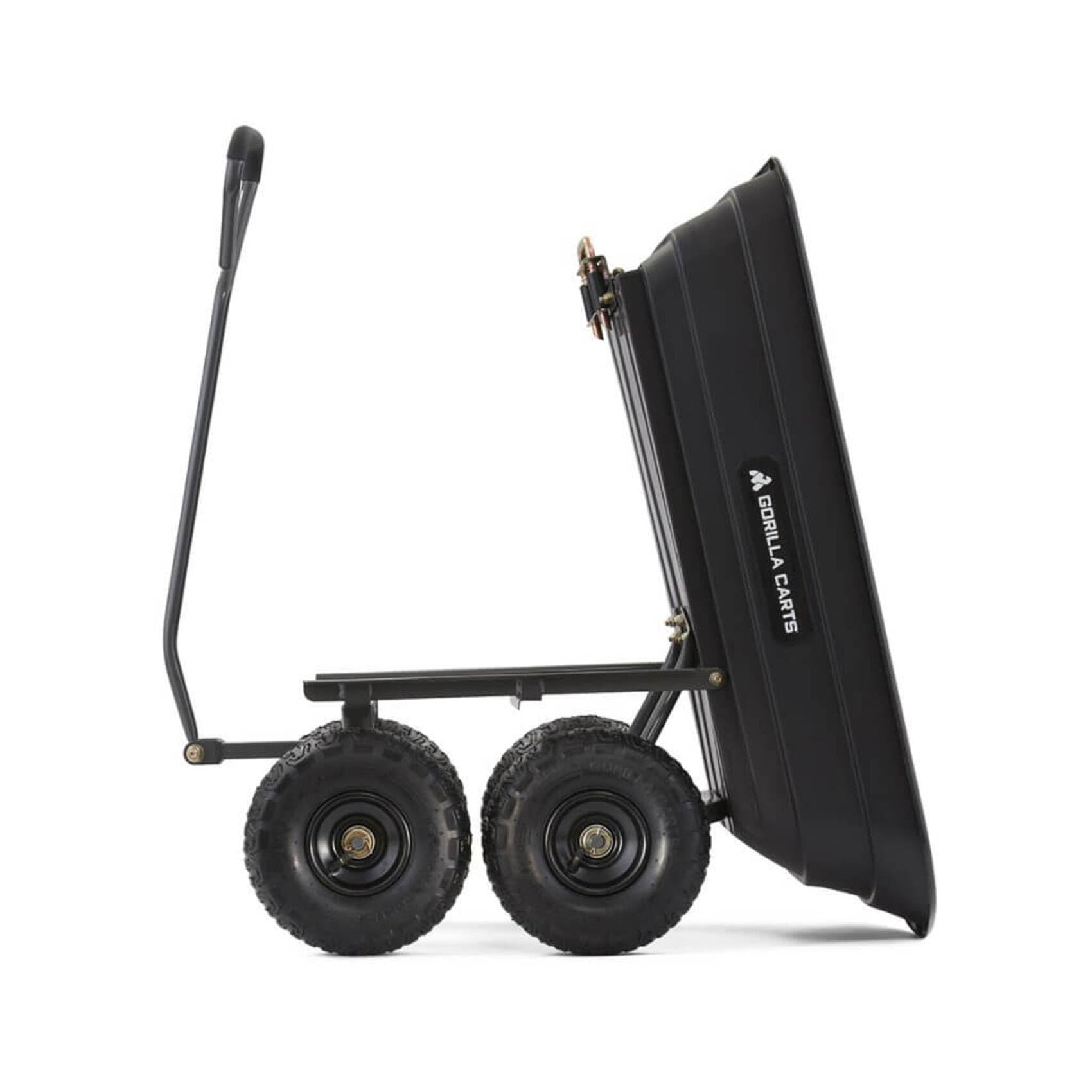 Gorilla Carts Heavy-Duty Poly Garden Dump Cart, 4 Cu Ft, 600 lb Capacity