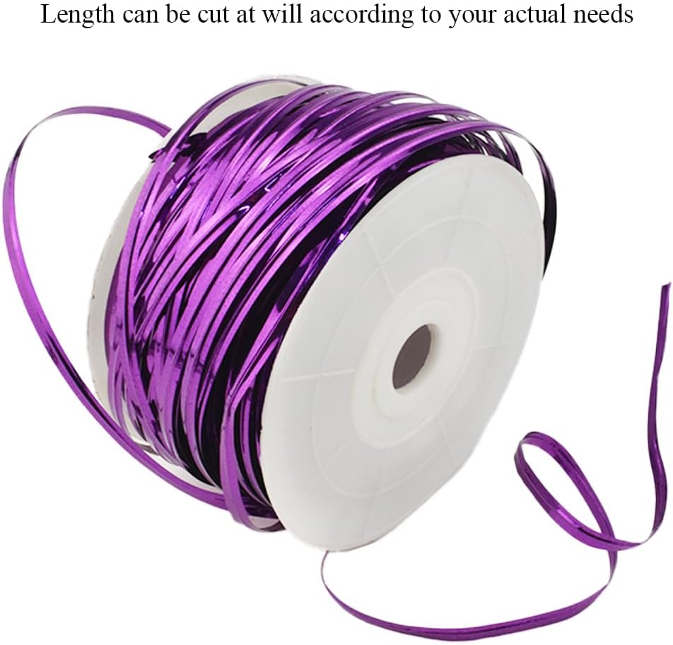 HAHIYO 100Yards/300Feet/91M Purple Metal Twist Ties Bread Candy Coffee Bag Ties Plant Garden Twist Ties for Cellophane Treat Bag Gift Wraping Bag Plastic Bag Halloween Party Cake Present Art Craft