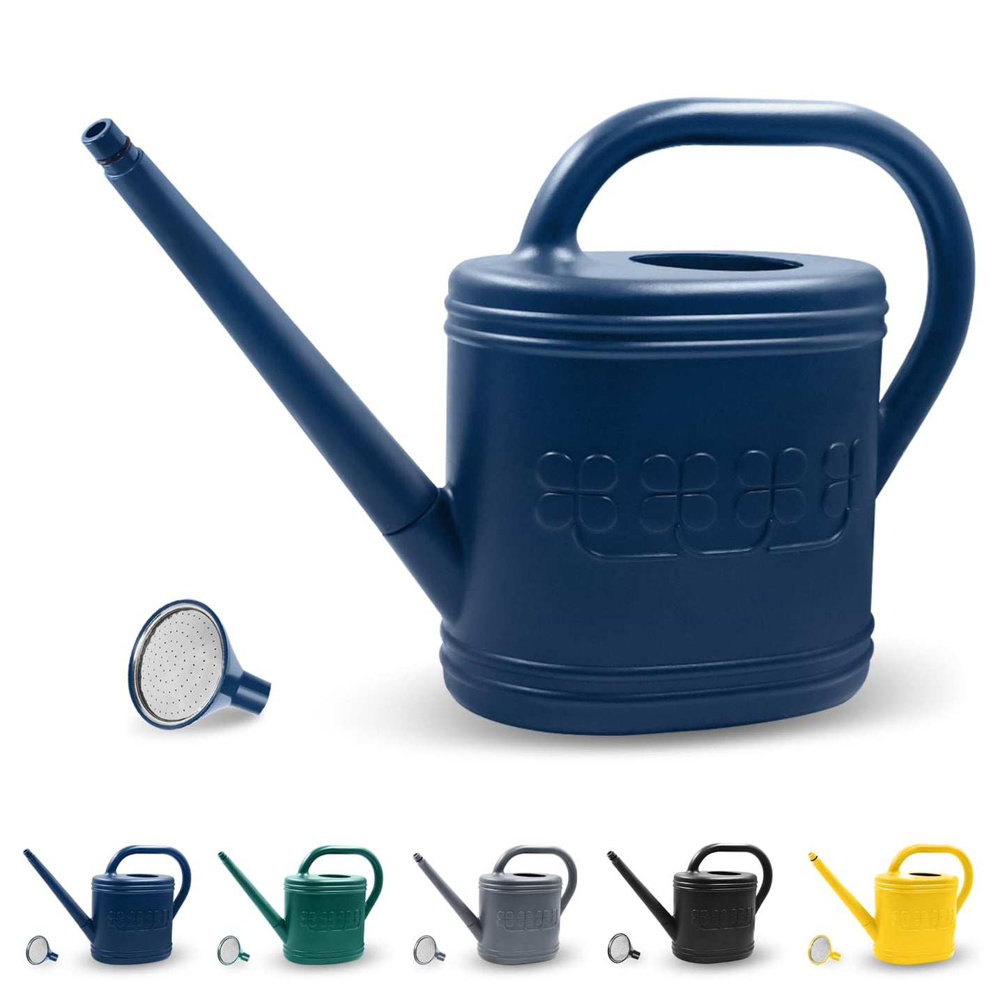 2 Gallon Garden Watering Can, Plastic Outdoor Watering Can for Plants
