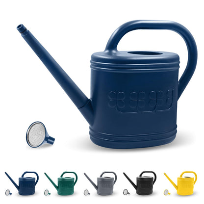2 Gallon Garden Watering Can, Plastic Outdoor Watering Can for Plants