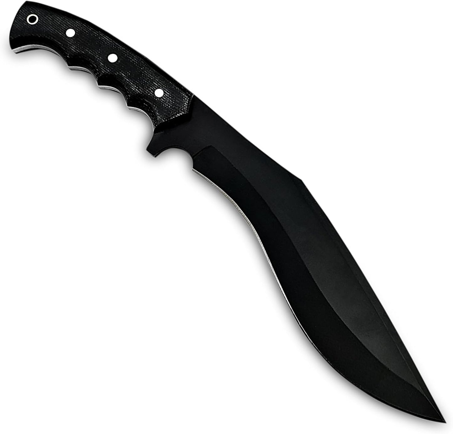 Poshland Handmade Kukri Knife with D2 Steel Blade, Durable G10 Handle, Premium Leather Sheath, Ideal for Carving, Hunting, Outdoor Use, and Gift for Adults