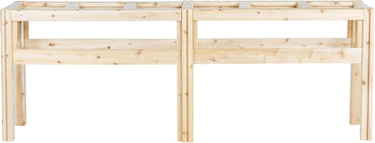 Greenes Fence Six Bucket Elevated Cedar Wood Garden Frame, 84 in. x 16 in. x 30 in. - Made in USA with North American Cedar