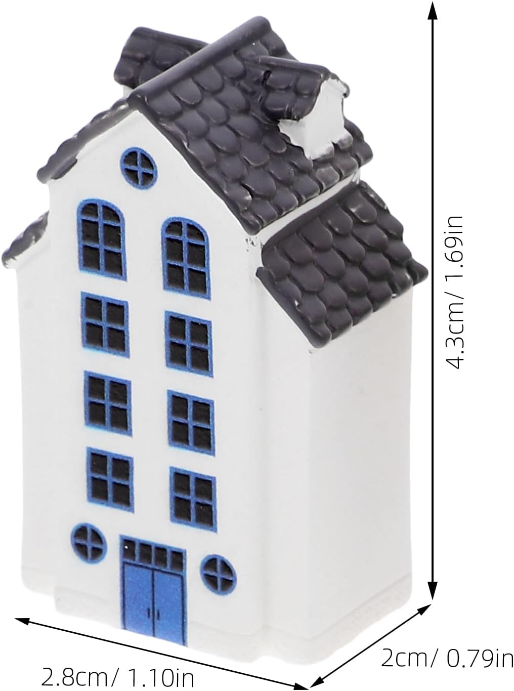 LUOZZY 6pcs Miniature Fairy Garden House Mini Cottage Figurine Miniature House Statues Dollhouse Fairy Garden Village Accessories