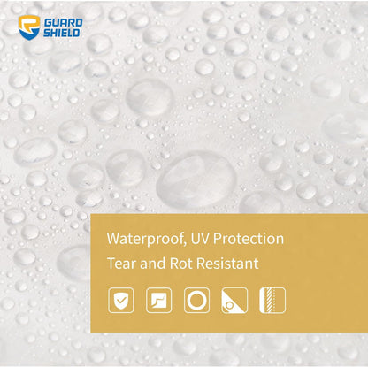 GUARD SHIELD Clear Tarp Heavy Duty 20x30 Feet Waterproof for Outdoor Garden Poly Cover UV Resistant Transparent Tarpaulin10mil