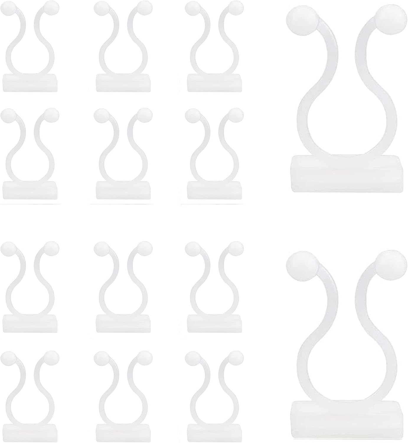 100Pcs Plant Vine Wall Clips Hooks for Climbing Plants, Invisible Self-Adhesive Plant Climbing Fixture Fixer Holder Wall Vine Hanging Clip Indoor Outdoor Cable Wire Fixing