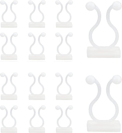 100Pcs Plant Vine Wall Clips Hooks for Climbing Plants, Invisible Self-Adhesive Plant Climbing Fixture Fixer Holder Wall Vine Hanging Clip Indoor Outdoor Cable Wire Fixing
