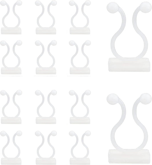 100Pcs Plant Vine Wall Clips Hooks for Climbing Plants, Invisible Self-Adhesive Plant Climbing Fixture Fixer Holder Wall Vine Hanging Clip Indoor Outdoor Cable Wire Fixing