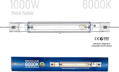 UltraGrow – Classic 1000W DE Double Ended HID Grow Light System with HID Bulb, Dimmable Ballast for Indoor Growing (Classic Open Reflector & MH)