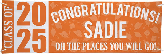 Let's Make Memories Personalized Graduation Banner Class of 2025 - Graduation Party Decorations