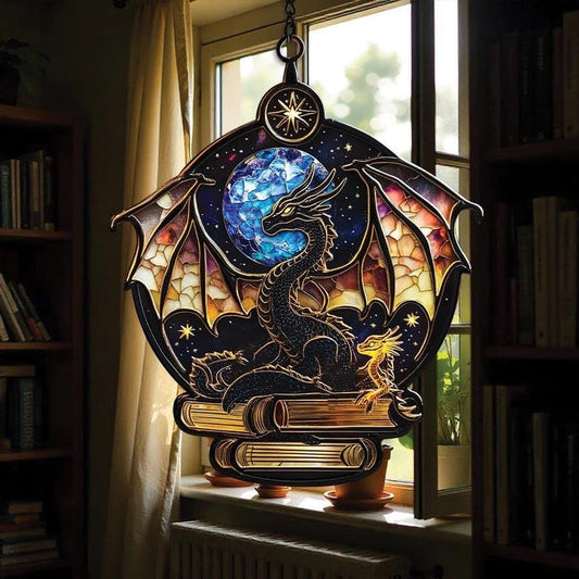 Dragon Suncatchers Indoor Window Suncatchers for Windows Hanging Garden Window Decor Outdoor