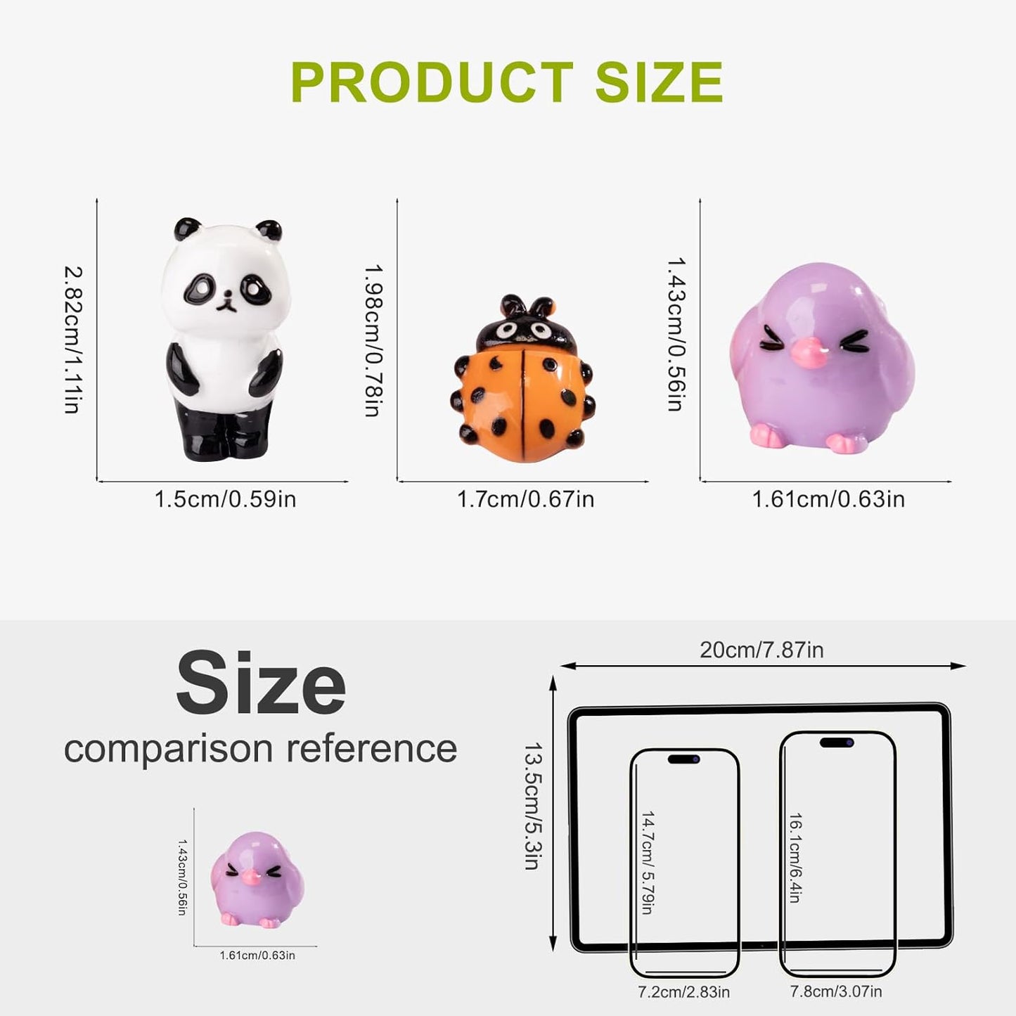 Mini Small Animal Figurines, 54 Pieces Mini Marine Resin Animals, Marine Animals Decorative Decorations, Miniature Landscape Decorative Sets, Fairytale Gardens