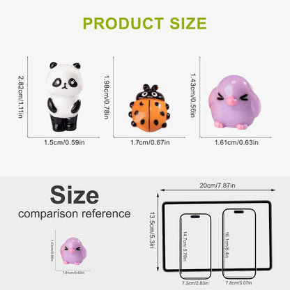 Mini Small Animal Figurines, 54 Pieces Mini Marine Resin Animals, Marine Animals Decorative Decorations, Miniature Landscape Decorative Sets, Fairytale Gardens