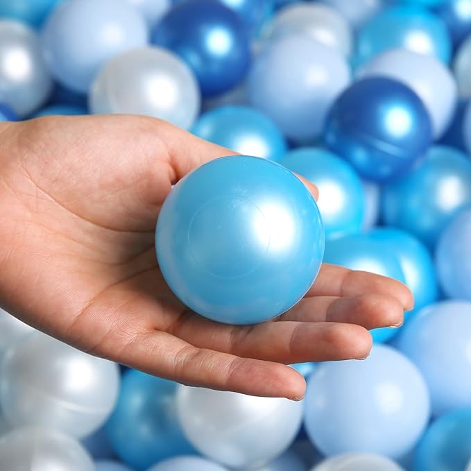 TRENDPLAY Plastic Balls for Ball Pits 2.2 Inch, Pack of 50 100 200 500 Hollow Balls, Perfect for