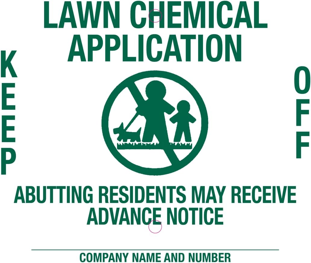 Lawn Treatment Application Stakes & Ohio Signs (Economy Style Stake / 1,000 pc. Pack)