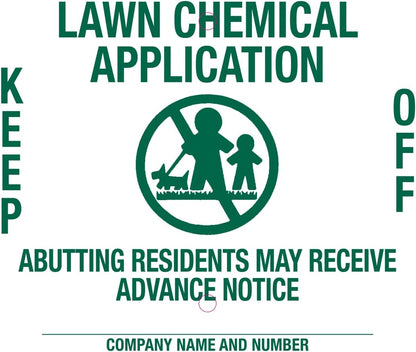 Lawn Treatment Application Stakes & Ohio Signs (Economy Style Stake / 1,000 pc. Pack)