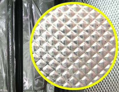 Diamond Grow Film Black Backing Grow Room Light Diffusing Sheeting, High Reflective Totally Light Proof Heat Insulation Silver Horticulture Hydroponic Wall Covering Foil (6.7 MIL 4 x 100 FT)