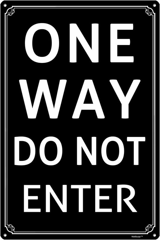 8x12" One Way - Do Not Enter Parking Lot Sign - High-Intensity Grade Aluminum, Weatherproof &