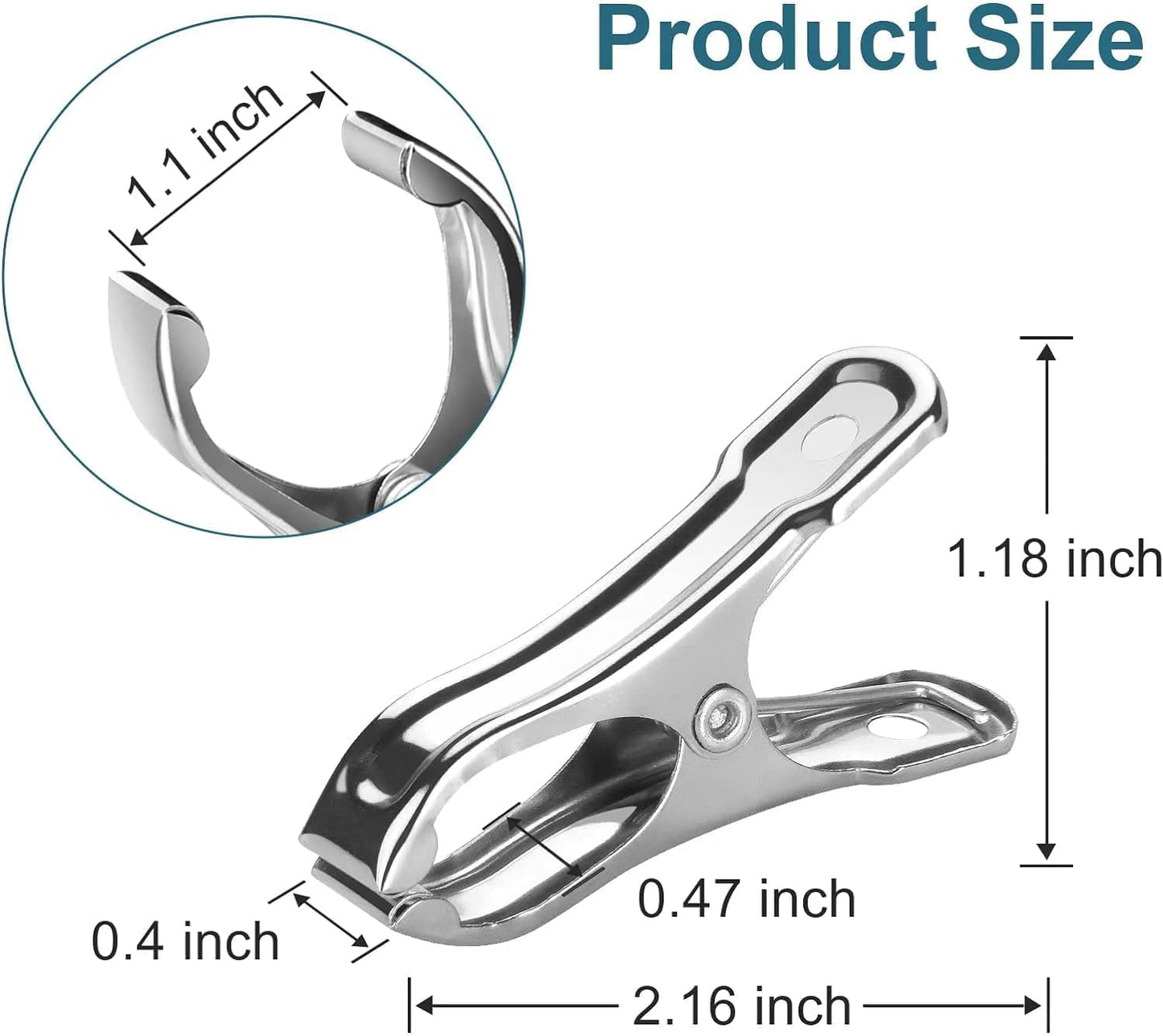 120 Pcs Garden Clips, Greenhouse Clamps, Stainless Steel Greenhouse Clips for Netting, Heavy Duty Row Cover Clips with a Strong Grip for Shade Cloth or Plant Cover on Gardening Hoops