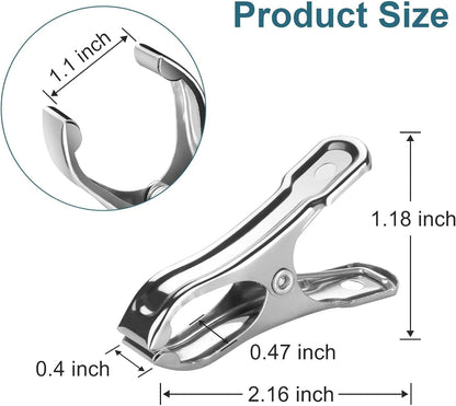 120 Pcs Garden Clips, Greenhouse Clamps, Stainless Steel Greenhouse Clips for Netting, Heavy Duty Row Cover Clips with a Strong Grip for Shade Cloth or Plant Cover on Gardening Hoops