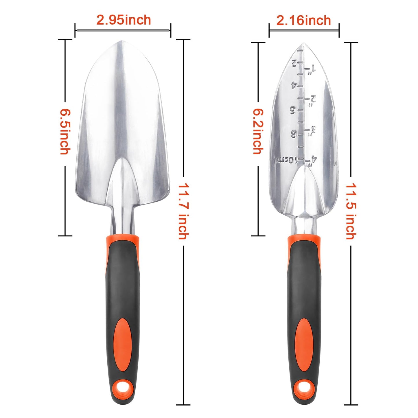 Garden Shovel Trowel Garden Tool Set, 2 Pack Heavy Duty Gardening Tools Set Include Wide Garden