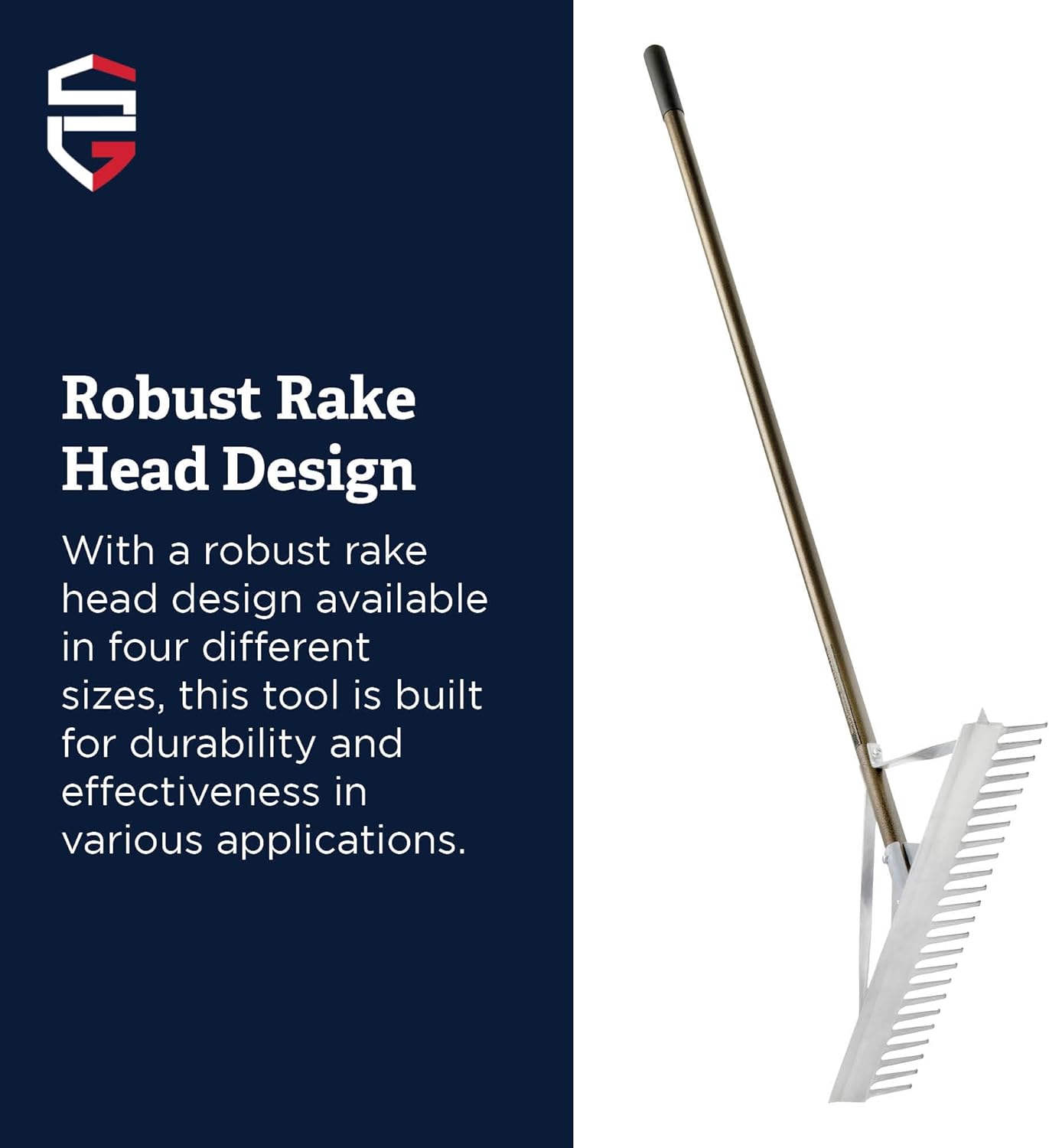 Standard Golf 30" Magnum Maintenance Straight Tooth Rake from