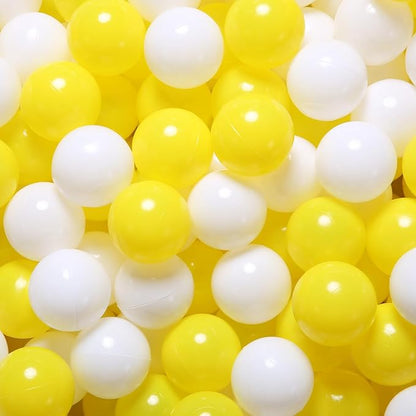 Ball Pit Balls for Kids, Plastic Refill 2.2 Inch Balls, 100 Pack, Bright Colors, Phthalate and BPA Free, Includes a Reusable Storage Bag with Zipper