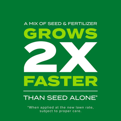 Scotts Turf Builder Rapid Grass Tall Fescue Mix, Combination Grass Seed and Fertilizer, Grows Green Grass in Just Weeks, 5.6 lbs.