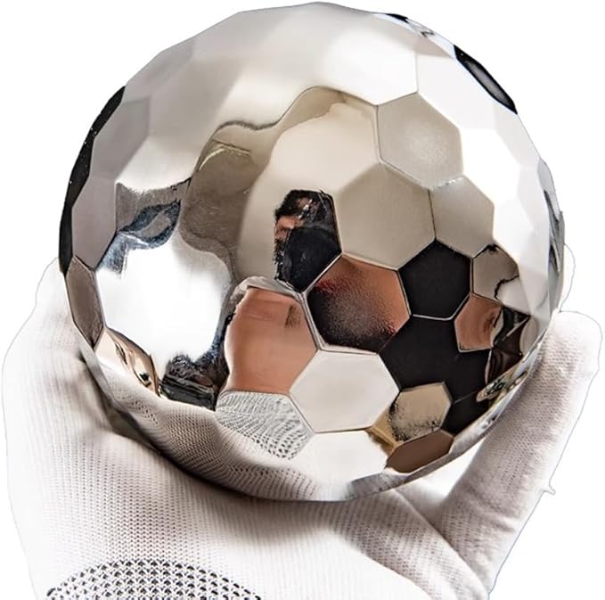 304 Stainless Steel Gazing Ball Sculptures Diamond Ball Decoration Mirror Hollow Decor Ball Reflective Garden Sphere Hollow Metal Ball Ornament Statues Gazing Globe for Home Garden (3 inch)