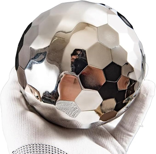 304 Stainless Steel Gazing Ball Sculptures Diamond Ball Decoration Mirror Hollow Decor Ball Reflective Garden Sphere Hollow Metal Ball Ornament Statues Gazing Globe for Home Garden (4 inch)