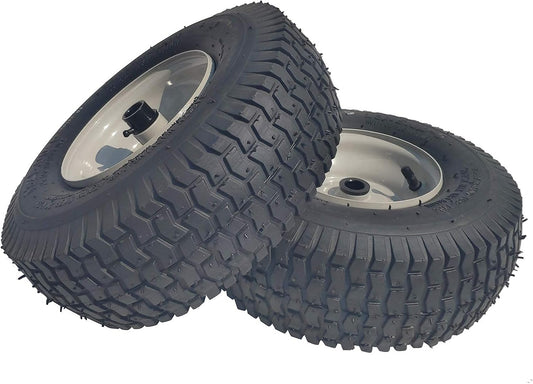 2 Pack 13x5.00-6 Lawn Tractor Pneumatic wheel,Wheelbarrow tire Turf Tread,3.13" hub length with