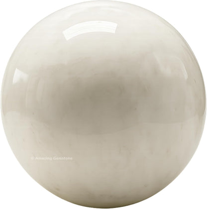 Amazing Gemstone Scolecite Crystal Ball with Stand - 2 Inches Crystal Sphere Meditation Balls for Witchcraft and Decorative Balls
