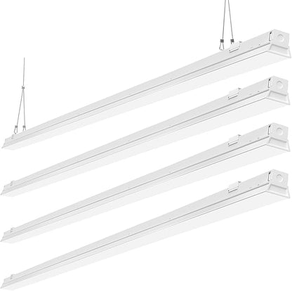 ANTLUX 8FT LED Shop Light Fixture, 110W LED Strip Light, 12200 LM, 6000K, 8 Foot LED Linear Lights, Linkable led Lighting for Garage Warehouse Workshop, Fluorescent Tube Replacement, 4 Pack
