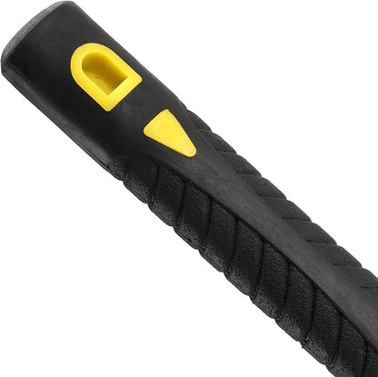 2 PCS 15 Inch Pick Mattock Hoe, Weeding Mattock Hoe with Yellow Fiberglass Handle, Garden Mattock Pick Axe for Loosening Soil, Cultivating and Prospecting, Forged Steel Head