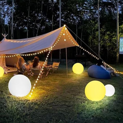 10-in Solar Globe Light Outdoor Waterproof, Dimmable Solar Balls for Garden w/Remote, Glowing Orb Light for Outside w/Ground Stake, Globe Floor Mood Lamp for Patio Yard Lawn Backyard Decor(16 Colors)