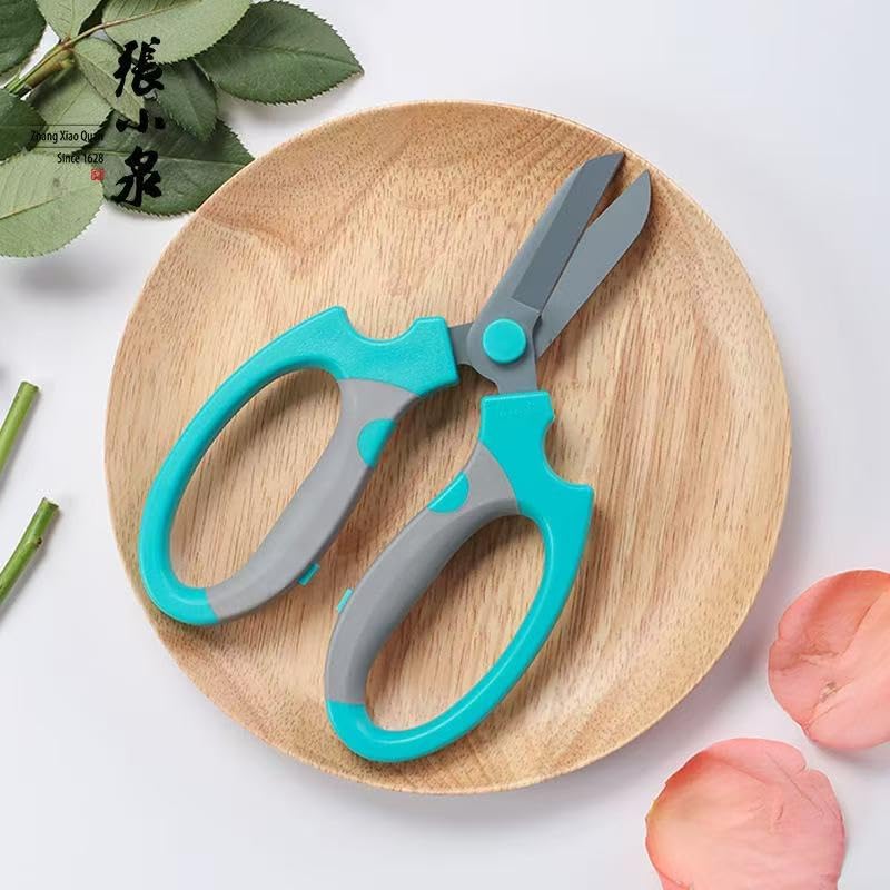 Pro Florist & Garden Shears - 3.38mm Heavy-Duty Rustproof Steel | Cuts Hydrangeas, Roses & Thick Stems | Ergo Wide-Grip Scissors for Fresh Flowers, Pruning, Ikebana