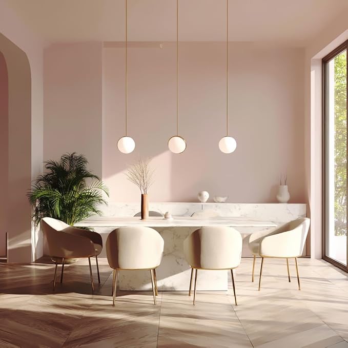 EVOLVE Paint & Primer: Environment-friendly, Low Sheen with One-coat Coverage for Interior & Exterior surfaces (Pale Pink, 5-Gallon)