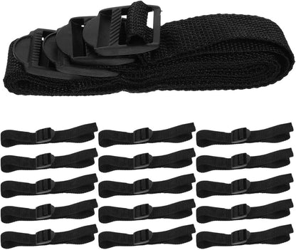 Lawn Aerator Shoes Straps 16Pcs Adjustable Nylon Shoelaces for Garden Grass Aerating Sandals Durable Lawn Care Tool for Patio and Outdoor Use
