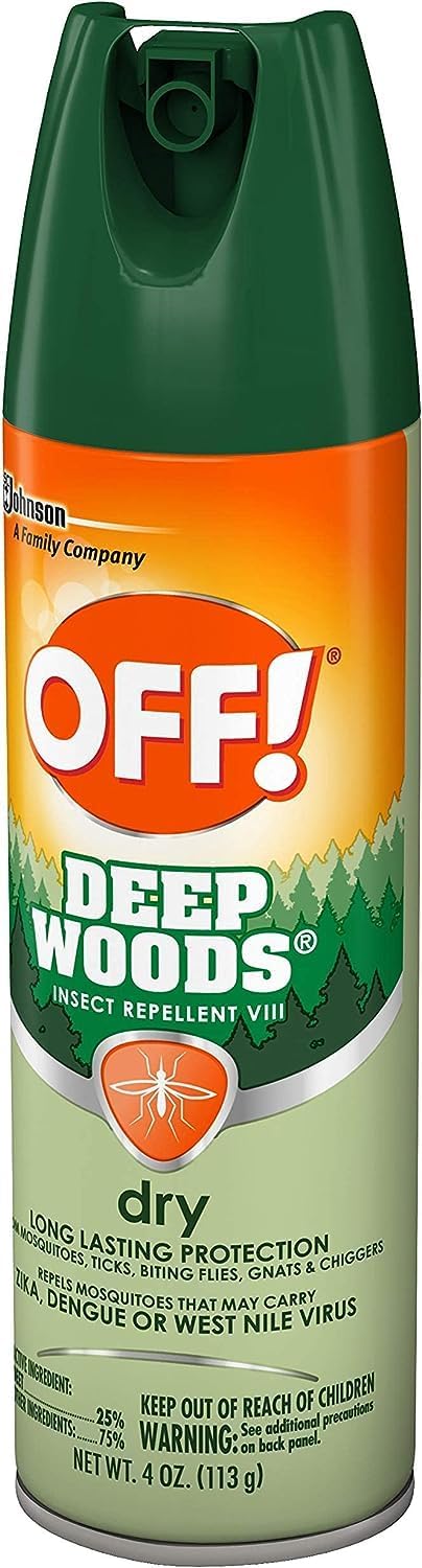 OFF! Deep Woods Dry Spray Long Lasting Protection (Pack - 8)